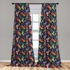 image:imageAmbesonne Candy Cane Curtains Aquarelle Style Sweets Traditional Christmas Festivity Winter Celebrations Window Treatments 2 Panel Set for Living Room Bedroom Pair of  28 x 84 White AquaMustard and Multicolor