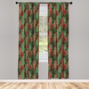 image:imageAmbesonne Candy Cane Curtains Aquarelle Style Sweets Traditional Christmas Festivity Winter Celebrations Window Treatments 2 Panel Set for Living Room Bedroom Pair of  28 x 84 White AquaCoral Green