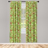 image:imageAmbesonne Candy Cane Curtains Aquarelle Style Sweets Traditional Christmas Festivity Winter Celebrations Window Treatments 2 Panel Set for Living Room Bedroom Pair of  28 x 84 White AquaApple Green Red