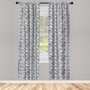 image:imageAmbesonne Candy Cane Curtains Aquarelle Style Sweets Traditional Christmas Festivity Winter Celebrations Window Treatments 2 Panel Set for Living Room Bedroom Pair of  28 x 84 White AquaPale Grey White and Pink