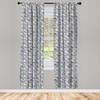 image:imageAmbesonne Candy Cane Curtains Aquarelle Style Sweets Traditional Christmas Festivity Winter Celebrations Window Treatments 2 Panel Set for Living Room Bedroom Pair of  28 x 84 White AquaPale Grey White and Pink