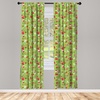 image:imageAmbesonne Candy Cane Curtains Aquarelle Style Sweets Traditional Christmas Festivity Winter Celebrations Window Treatments 2 Panel Set for Living Room Bedroom Pair of  28 x 84 White AquaApple Green Red