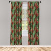 image:imageAmbesonne Candy Cane Curtains Aquarelle Style Sweets Traditional Christmas Festivity Winter Celebrations Window Treatments 2 Panel Set for Living Room Bedroom Pair of  28 x 84 White AquaCoral Green