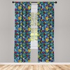 image:imageAmbesonne Candy Cane Curtains Aquarelle Style Sweets Traditional Christmas Festivity Winter Celebrations Window Treatments 2 Panel Set for Living Room Bedroom Pair of  28 x 84 White AquaApple Green and Multicolor