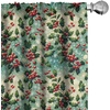 image:imageAmbesonne Candy Cane Curtains Aquarelle Style Sweets Traditional Christmas Festivity Winter Celebrations Window Treatments 2 Panel Set for Living Room Bedroom Pair of  28 x 84 White AquaFern Green and Vermilion