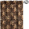 image:imageAmbesonne Candy Cane Curtains Aquarelle Style Sweets Traditional Christmas Festivity Winter Celebrations Window Treatments 2 Panel Set for Living Room Bedroom Pair of  28 x 84 White AquaBrown Chocolate Cocoa