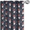 image:imageAmbesonne Candy Cane Curtains Aquarelle Style Sweets Traditional Christmas Festivity Winter Celebrations Window Treatments 2 Panel Set for Living Room Bedroom Pair of  28 x 84 White AquaDimgray Vermilion and Orange