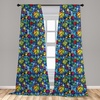 image:imageAmbesonne Candy Cane Curtains Aquarelle Style Sweets Traditional Christmas Festivity Winter Celebrations Window Treatments 2 Panel Set for Living Room Bedroom Pair of  28 x 84 White AquaApple Green and Multicolor