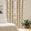 image:imageAmbesonne Candy Cane Curtains Aquarelle Style Sweets Traditional Christmas Festivity Winter Celebrations Window Treatments 2 Panel Set for Living Room Bedroom Pair of  28 x 84 White AquaRed Green