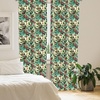 image:imageAmbesonne Candy Cane Curtains Aquarelle Style Sweets Traditional Christmas Festivity Winter Celebrations Window Treatments 2 Panel Set for Living Room Bedroom Pair of  28 x 84 White AquaFern Green and Vermilion