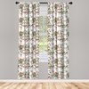 image:imageAmbesonne Candy Cane Curtains Aquarelle Style Sweets Traditional Christmas Festivity Winter Celebrations Window Treatments 2 Panel Set for Living Room Bedroom Pair of  28 x 84 White AquaBurgundy Tan and Vermilion