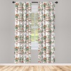 image:imageAmbesonne Candy Cane Curtains Aquarelle Style Sweets Traditional Christmas Festivity Winter Celebrations Window Treatments 2 Panel Set for Living Room Bedroom Pair of  28 x 84 White AquaBurgundy Tan and Vermilion