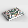 image:imageAmbesonne Christmas Pillow Sham Set of 2 Traditional Scandi Art of Xmas Berry Leaves Birds and Floral Colorful Quality Microfiber Bedding Item for All Seasons 36 x 20 Green White Multicolor