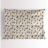 image:imageAmbesonne Christmas Pillow Sham Snowy Mountain Range Art with Foggy Pine Trees on Greenish Plaid Back Decorative Standard King Size Printed Pillowcase 36 X 20 Off White Teal SepiaEggshell Teal and Mustard