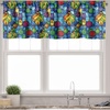 image:imageAmbesonne Christmas Valance and Curtain 3 pcs Set Xmas Globes Closeup Colorful Balls Background Geometric Shapes Window Treatments for Kitchen Room Decor 55 x 36 Apple Green and Multicolor