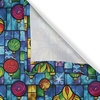 image:imageAmbesonne Christmas Valance and Curtain 3 pcs Set Xmas Globes Closeup Colorful Balls Background Geometric Shapes Window Treatments for Kitchen Room Decor 55 x 36 Apple Green and Multicolor