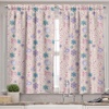 image:imageAmbesonne Christmas Valance and Curtain 3 pcs Set Xmas in Pastel Tones Delicate Theme with Candies and Globes Illustration Window Treatments for Kitchen Room Decor 55 x 36 Lavender Teal Beige