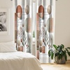 image:imageAmbesonne Ethnic Window Curtains Watercolor Style Hand Drawn Grid Pattern Hippie Folk Batik Design Lightweight Decor 2Panel Set with Rod Pocket Pair of  28 x 63 Azure BlueLaurel Green Cinnamon