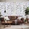 image:imageAmbesonne Ethnic Window Curtains Watercolor Style Hand Drawn Grid Pattern Hippie Folk Batik Design Lightweight Decor 2Panel Set with Rod Pocket Pair of  28 x 63 Azure BlueGreen Blue Lilac