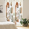 image:imageAmbesonne Ethnic Window Curtains Watercolor Style Hand Drawn Grid Pattern Hippie Folk Batik Design Lightweight Decor 2Panel Set with Rod Pocket Pair of  28 x 63 Azure BlueLaurel Green Cinnamon
