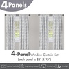 image:imageAmbesonne Ethnic Window Curtains Watercolor Style Hand Drawn Grid Pattern Hippie Folk Batik Design Lightweight Decor 2Panel Set with Rod Pocket Pair of  28 x 63 Azure BlueAzure Blue