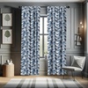 image:imageAmbesonne Ethnic Window Curtains Watercolor Style Hand Drawn Grid Pattern Hippie Folk Batik Design Lightweight Decor 2Panel Set with Rod Pocket Pair of  28 x 63 Azure BlueBlue Indigo