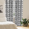 image:imageAmbesonne Ethnic Window Curtains Watercolor Style Hand Drawn Grid Pattern Hippie Folk Batik Design Lightweight Decor 2Panel Set with Rod Pocket Pair of  28 x 63 Azure BlueBlack Pale Grey