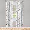 image:imageAmbesonne Ethnic Window Curtains Watercolor Style Hand Drawn Grid Pattern Hippie Folk Batik Design Lightweight Decor 2Panel Set with Rod Pocket Pair of  28 x 63 Azure BlueUmber Beige