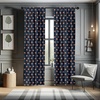 image:imageAmbesonne Ethnic Window Curtains Watercolor Style Hand Drawn Grid Pattern Hippie Folk Batik Design Lightweight Decor 2Panel Set with Rod Pocket Pair of  28 x 63 Azure BlueOrange Blue
