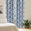 image:imageAmbesonne Ethnic Window Curtains Watercolor Style Hand Drawn Grid Pattern Hippie Folk Batik Design Lightweight Decor 2Panel Set with Rod Pocket Pair of  28 x 63 Azure BlueBlue Indigo