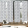 image:imageAmbesonne Ethnic Window Curtains Watercolor Style Hand Drawn Grid Pattern Hippie Folk Batik Design Lightweight Decor 2Panel Set with Rod Pocket Pair of  28 x 63 Azure BlueAzure Blue