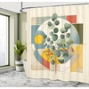 image:imageAmbesonne Eucalyptus Leaves Shower Curtain Modern Geometric Nature Mid Century Boho with Peachy Details Cloth Fabric Bathroom Decor Set with Hooks 69 W x 84 L Orange Dark Sea GreenLaurel Green Multicolor