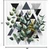 image:imageAmbesonne Eucalyptus Leaves Shower Curtain Modern Geometric Nature Mid Century Boho with Peachy Details Cloth Fabric Bathroom Decor Set with Hooks 69 W x 84 L Orange Dark Sea GreenDark Blue Grey and Green