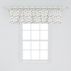 image:imageAmbesonne Flamingo Window Valance Heron and Flamingo Birds with Watercolor Design Wildlife Nature Curtain Valance for Kitchen Bedroom Decor with Rod Pocket 54 X 18 Grey Vermilion WhiteYellow Grey White