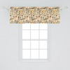 image:imageAmbesonne Flamingo Window Valance Heron and Flamingo Birds with Watercolor Design Wildlife Nature Curtain Valance for Kitchen Bedroom Decor with Rod Pocket 54 X 18 Grey Vermilion WhiteAmber Paprika and Slate Blue