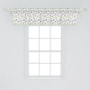 image:imageAmbesonne Flamingo Window Valance Heron and Flamingo Birds with Watercolor Design Wildlife Nature Curtain Valance for Kitchen Bedroom Decor with Rod Pocket 54 X 18 Grey Vermilion WhiteYellow Grey White