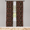 image:imageAmbesonne Flower Curtains Wild Flowers Poppies and Daisies Rural Nature Scenery in Meadows Rustic Window Treatments 2 Panel Set for Living Room Bedroom Pair of  28 x 84 White YellowGreen Yellow and Orange