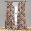 image:imageAmbesonne Flower Curtains Wild Flowers Poppies and Daisies Rural Nature Scenery in Meadows Rustic Window Treatments 2 Panel Set for Living Room Bedroom Pair of  28 x 84 White YellowRed Blue