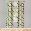 image:imageAmbesonne Flower Curtains Wild Flowers Poppies and Daisies Rural Nature Scenery in Meadows Rustic Window Treatments 2 Panel Set for Living Room Bedroom Pair of  28 x 84 White YellowGreen and Red