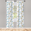 image:imageAmbesonne Flower Curtains Wild Flowers Poppies and Daisies Rural Nature Scenery in Meadows Rustic Window Treatments 2 Panel Set for Living Room Bedroom Pair of  28 x 84 White YellowAzure Blue Yellow White