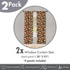 image:imageAmbesonne Flower Curtains Wild Flowers Poppies and Daisies Rural Nature Scenery in Meadows Rustic Window Treatments 2 Panel Set for Living Room Bedroom Pair of  28 x 84 White YellowRuby Green
