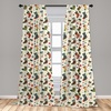 image:imageAmbesonne Flower Curtains Wild Flowers Poppies and Daisies Rural Nature Scenery in Meadows Rustic Window Treatments 2 Panel Set for Living Room Bedroom Pair of  28 x 84 White YellowDark Coral Teal Blue Grey