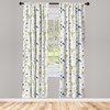 image:imageAmbesonne Flower Curtains Wild Flowers Poppies and Daisies Rural Nature Scenery in Meadows Rustic Window Treatments 2 Panel Set for Living Room Bedroom Pair of  28 x 84 White YellowWhite Yellow