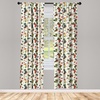 image:imageAmbesonne Flower Curtains Wild Flowers Poppies and Daisies Rural Nature Scenery in Meadows Rustic Window Treatments 2 Panel Set for Living Room Bedroom Pair of  28 x 84 White YellowDark Coral Teal Blue Grey