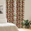 image:imageAmbesonne Flower Curtains Wild Flowers Poppies and Daisies Rural Nature Scenery in Meadows Rustic Window Treatments 2 Panel Set for Living Room Bedroom Pair of  28 x 84 White YellowRuby Green