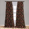 image:imageAmbesonne Flower Curtains Wild Flowers Poppies and Daisies Rural Nature Scenery in Meadows Rustic Window Treatments 2 Panel Set for Living Room Bedroom Pair of  28 x 84 White YellowGreen Yellow and Orange