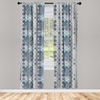 image:imageAmbesonne Flower Curtains Wild Flowers Poppies and Daisies Rural Nature Scenery in Meadows Rustic Window Treatments 2 Panel Set for Living Room Bedroom Pair of  28 x 84 White YellowWhite Indigo