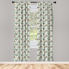 image:imageAmbesonne Flower Curtains Wild Flowers Poppies and Daisies Rural Nature Scenery in Meadows Rustic Window Treatments 2 Panel Set for Living Room Bedroom Pair of  28 x 84 White YellowTeal Grey