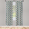 image:imageAmbesonne Flower Curtains Wild Flowers Poppies and Daisies Rural Nature Scenery in Meadows Rustic Window Treatments 2 Panel Set for Living Room Bedroom Pair of  28 x 84 White YellowPale Slate Blue and Vermilion