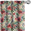 image:imageAmbesonne Flower Curtains Wild Flowers Poppies and Daisies Rural Nature Scenery in Meadows Rustic Window Treatments 2 Panel Set for Living Room Bedroom Pair of  28 x 84 White YellowForest Green and Vermilion